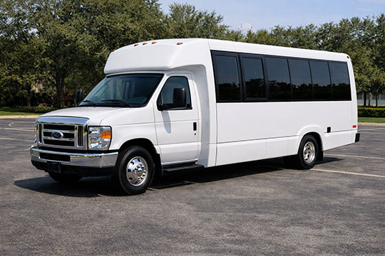 18-passenger minibus available for charter in Pearland, TX